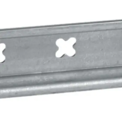 Rail DIN Hager univers N 1 travée 35×15×1.5mm 