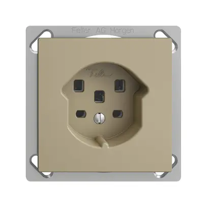 Presa INS EDIZIOdue T25 16A sand, con morsetti innest. 