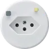 Prise basico A T13 FI 30mA blanc, avec shutter 