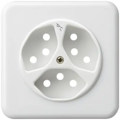 UP-Frontset basico 3×Typ 13/1 weiss 86×86mm 