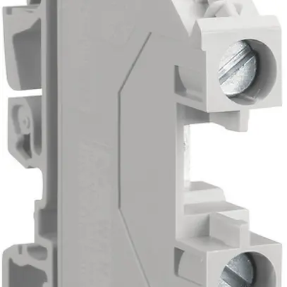 Durchgangs-Reihenklemme Hager 10mm², L, 1000V/57A, Schraubklemme seitlich offen 