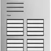 Poste audio externe Hager elcom.one 2-fils pour 16appartements acier fin 