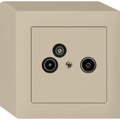 Prise d'antenne AP R/TV-données kallysto 19dB beige 