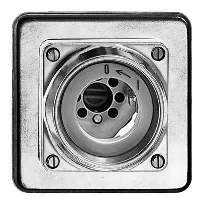 Contact pivot.ENC hum.0<-1/2P Al nature pour serr.de sûr. sans cyl. 