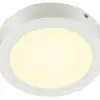 Plafoniera/lpda a muro LED SLV SENSER 18 ROUND 12W 880lm 3000K Ø165×35mm bianco 