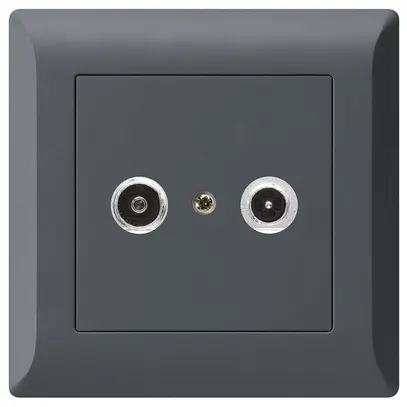 UP-Antennendose kallysto.line R/TV 19dB 2GHz anthrazit 