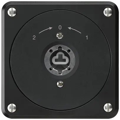 UP-Schlüsselschwenktaster robusto schwarz ohne Deckel ohne Zylinder Wechs. 