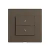Kit copertura per interruttore tapparelle 1c/2t Edue Wiser coffee 