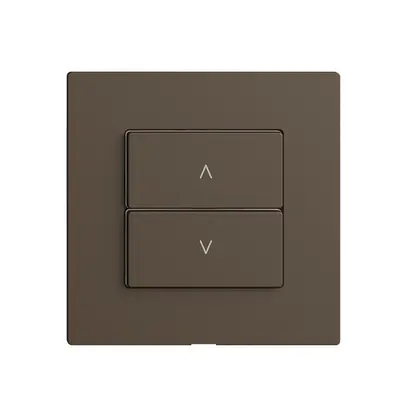 Kit copertura per interruttore tapparelle 1c/2t Edue Wiser coffee 