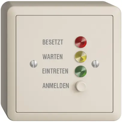Stazione da porta AP EDIZIOdue crema, per segnale di chiamata, tedesco 