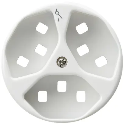 Disco frontale per presa Hager basico 3×tipo 23 1×S H bianco 