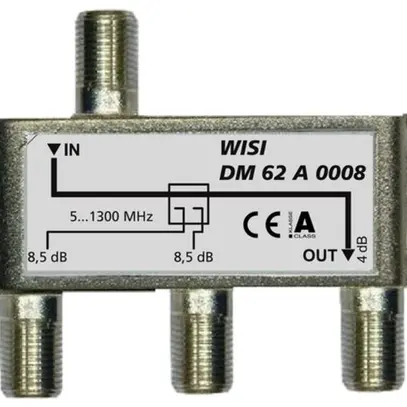 Dérivateur F WISI DM62A 0008 2 fois 8dB 5…1300MHz 