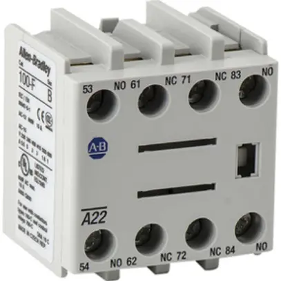 Bloc de contact auxiliaire AB 100-FA11, 1F+1O, encliquetable à l'avant 