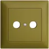 UP-Frontset EDIZIOdue olive 88×88mm 