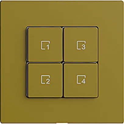Pulsante scena 4 scene/4T Edue Wiser olive 