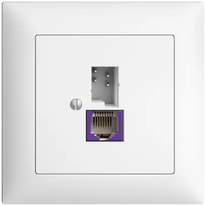 UP-Anschlussdose T+T 6P/1×RJ45 DSL-Breitband EDIZIOdue weiss 