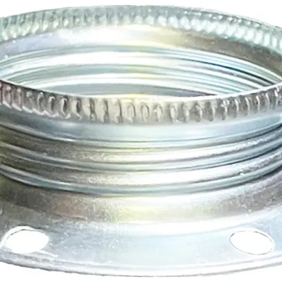 Anello filettato Elektrogros E14 42.5×11mm zincato bianco 