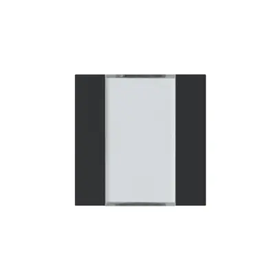 Kit frontal Hager kallysto 2×KNX systemlink/easylink noir 