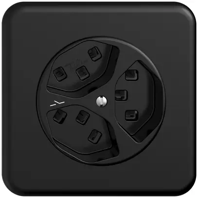 Presa INC 3×T23 Feller STANDARDdue QMI, 1×separato, morsetti a innesto, nero 