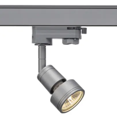 Projecteur SLV PURI, GU10 50W avec adaptateur 3-phases IP20 gris argenté 