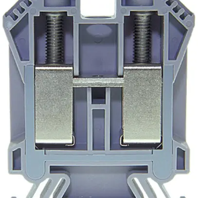 Durchgangs-Reihenklemme Woertz 25…50mm² 125A 1000V Schraubanschluss 2×1 TH35 gu 
