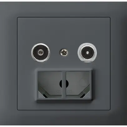 Presa multimedia INS kallysto R-TV mont.T, 23dB, 2GHz antracite 