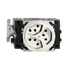 Presa INS 3×T23 16A bianco 53mm con LED verde,FH mors.innest. 