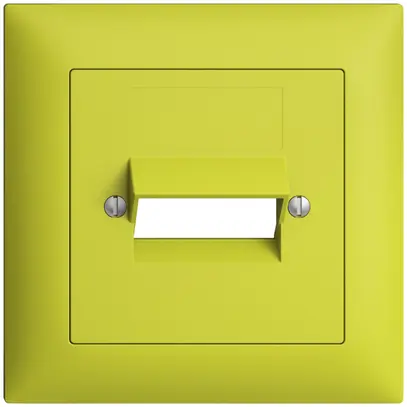 Kit frontale EDIZIOdue lemon 88×88mm 2×RJ45 