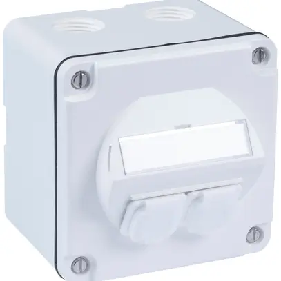 Presa di collegamento AP R&M SplashLine, per 2×cat.6A, IP54, bianco 