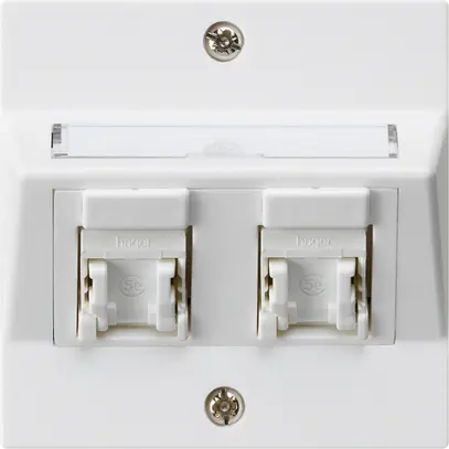 UP-Montage-Set kallysto A Kat.5e 2RJ45/u weiss 