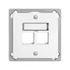 Kit de montage INC S-One EDIZIOdue FM.TE pour 2×RJ45 droite, blanc 