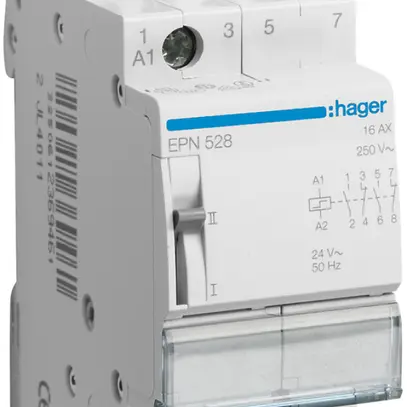 REG-Schrittschalter Hager 2TE 24VAC 12VDC 2 Öffner 2 Schliesser 0 Wechsler 
