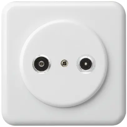 Presa d'antenna INC basico TV-R mont.C 23dB 2GHz bianco 