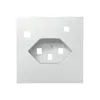 Kit di copertura SIDUS Z/E per presa FI T23 bianco lucido 