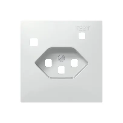 Kit di copertura SIDUS Z/E per presa FI T23 bianco lucido 