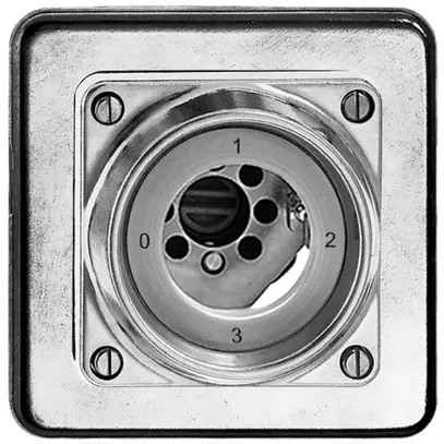Interrupteur rotatif ENC hum.5/2P Al nature pour serr.de sûr, s.cyl 