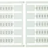 Bezeichnungsschildchen 6×12mm 10×1…10, 5 Kart. zu 100 
