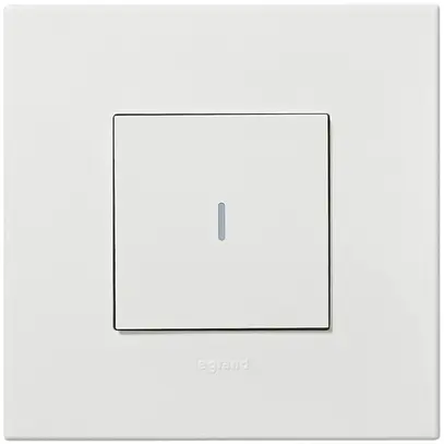 Contact à poussoir lumineux double AP ARTEOR, contrôle, blanc 