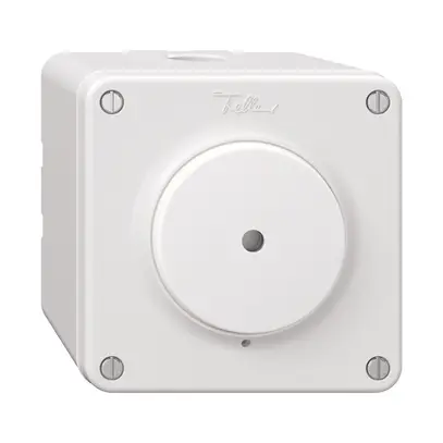 Contact à poussoir lum.NAP NEVO a.lentille frontale LED jn, F/O 1L, bc, membr.bc 