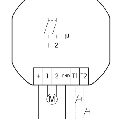 Attuatore di persiana RF INS Eltako FJ62 1+1 chiusura 4A 12…36VDC 