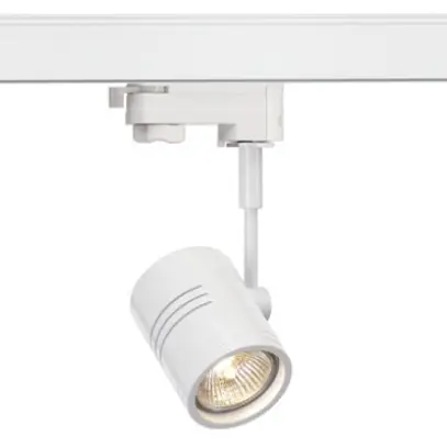 Projecteur SLV BIMA, GU10 50W avec adaptateur 3-phases IP20 blanc mat 