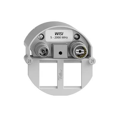 Presa multimedia 11dB FH BSE, presa terminale/presa passaggio, p.2×RJ45 Keystone 
