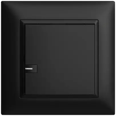 Poussoir ENC KNX 1× EDIZIOdue noir RGB avec LED 