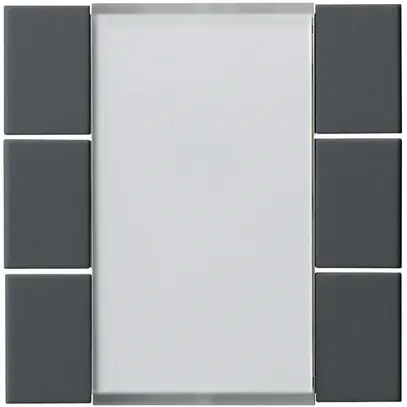 Frontset Hager kallysto 6×KNX anthrazit 