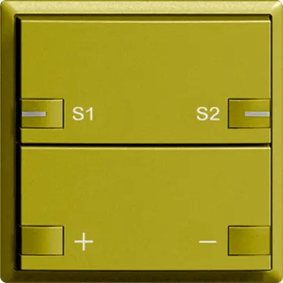 Variateur LED EDIZIOdue ZEP sans LED 2×bouton 2×commandes olive 