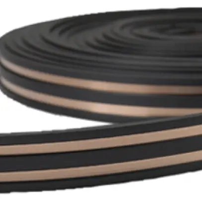 Conducteur plat DOTLUX RETAILO 24V 2 pôles matière synthétique/cuivre noir 1.5m 