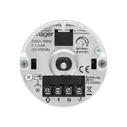 Einsatz Drehzahlsteller Hager 25…600VA 