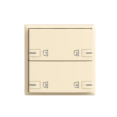 Kit montaggio EDIZIOdue zeptrionAIR F, WLAN, RGB-LED, 2×tasto, 2×commando van 