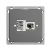 Presa INS 1×T+T,1×RJ45/u 4P EDIZIOdue ITplus ITM grigio scuro 