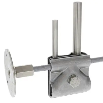 Punto di messa a terra DEHN/elvatec M10 perno di collegamento e morsetto Maxi-MV 